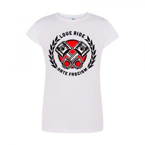 Camiseta Love Ride Hate Fascism (nueva edición)