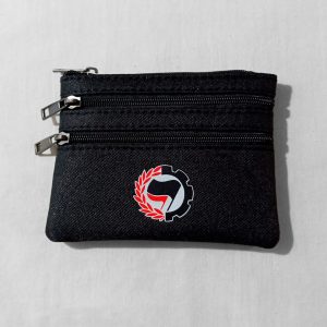 Monedero bandera antifascista