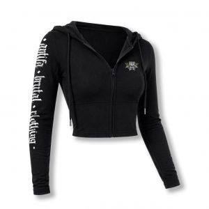 Sudadera CROP cremallera y capucha Antifa Brutal Clothing